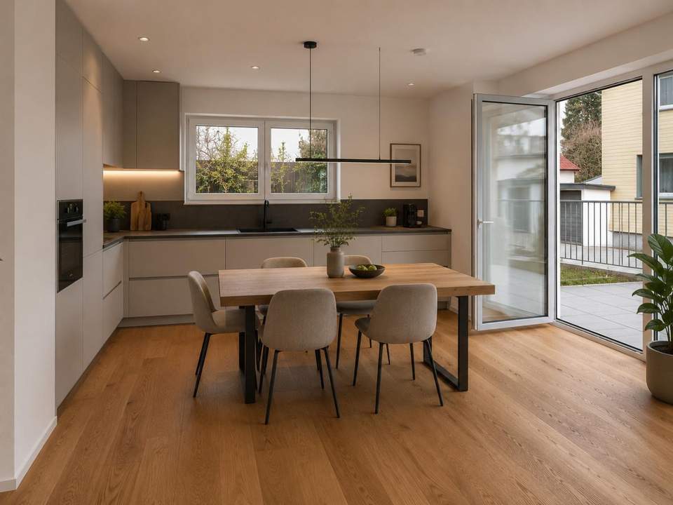 Neuer Preis: Schicke 2-Zimmer-Wohnung mit Terrasse nahe See (provisionsfrei für den Käufer)