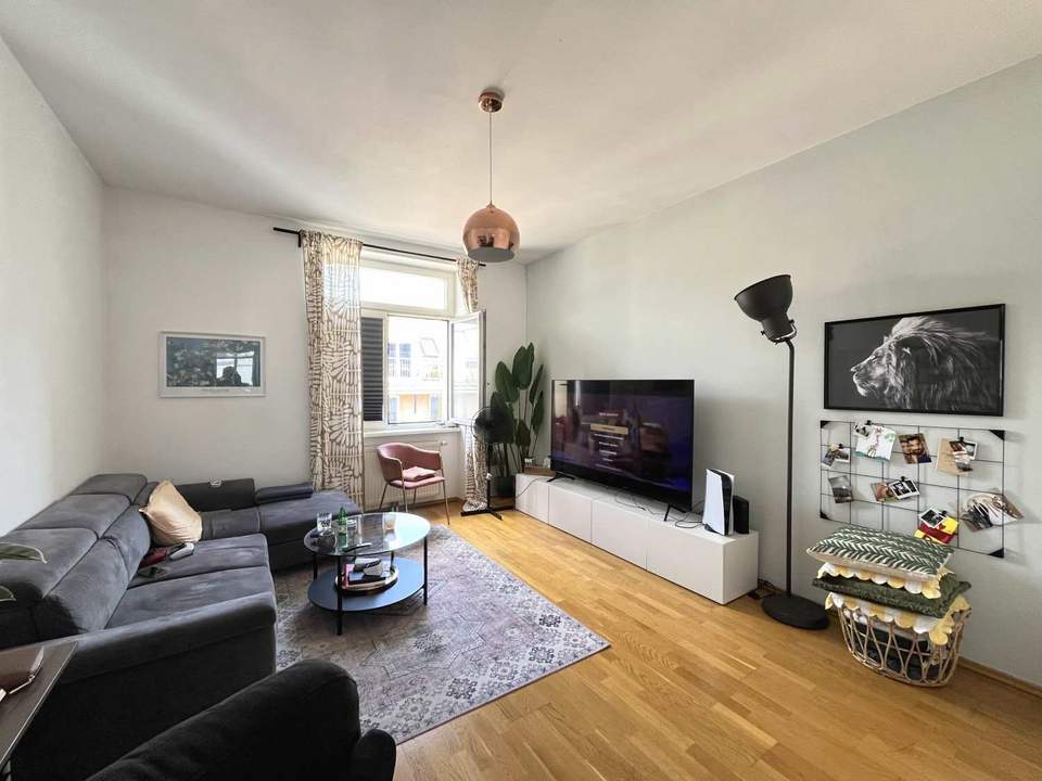 € 1850,- pro Quadratmeter - unbefristet vermietete Einraumwohnung inkl. Loggia!