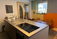 Architektenwohnung in Gersthof – 3 Zimmer im 1. Stock mit eigenem Garten, Terrasse und Loggia, Lift, offener Kamin, hochwertigste Ausstattung