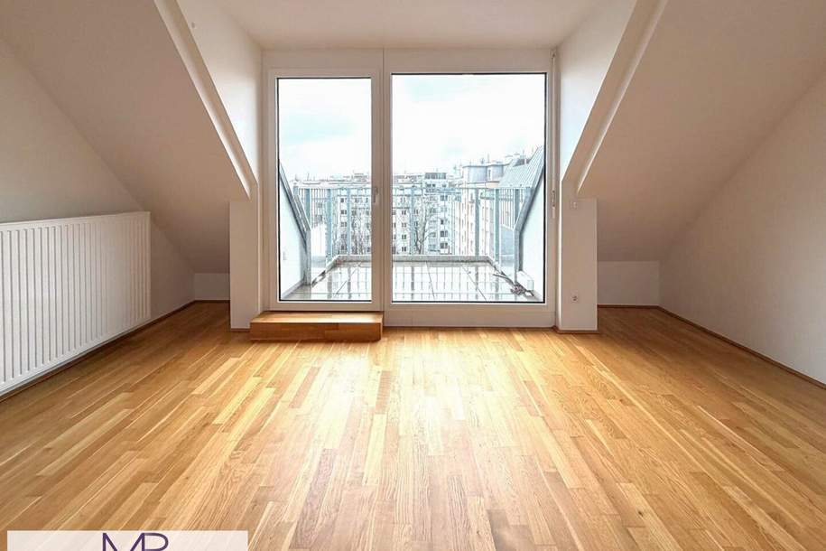 3-Zimmer Dachgeschosswohnung mit 2 Badezimmer, im Nibelungenviertel, Nähe Lugner City und Bundesportzentrum Schmelz, Wohnung-miete, 1.722,63,€, 1150 Wien 15., Rudolfsheim-Fünfhaus