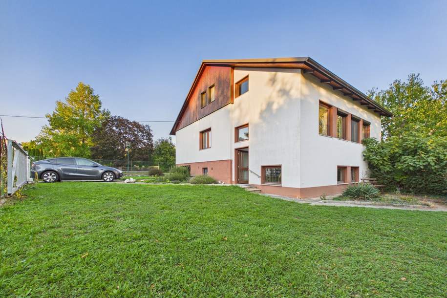Einfamilienhaus mit ca. 170 m² Wohnfläche, 1.883 m² Grund & zusätzlichem Bauplatzpotenzial, Haus-kauf, 345.000,€, 2471 Bruck an der Leitha