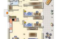 Garteneckwohnung zum Wohlfühlen mit 4 Zimmer und Carportparklatz