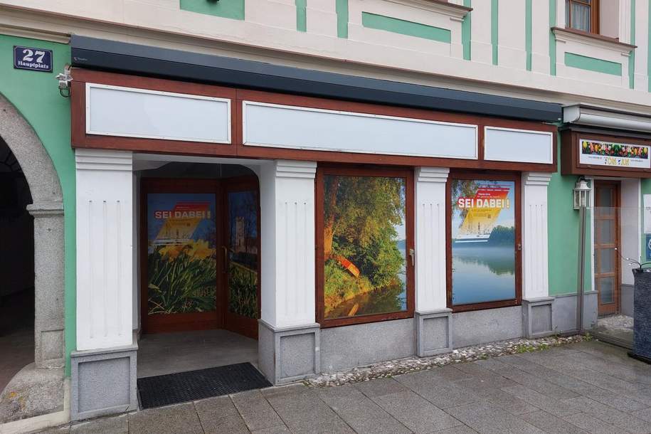 Historisches Geschäftslokal im EG am Hauptplatz von Enns, Gewerbeobjekt-miete, 708,00,€, 4470 Linz-Land