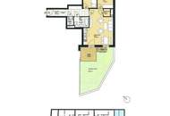 3 Zimmer Neubauwohnung mit Balkon und Garten