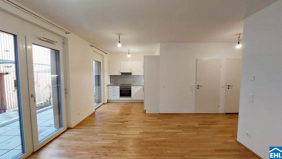 WOHNQUARTIER WILDGARTEN - 2-Zimmerwohnung mit Terrasse im am Rosenhügel