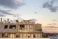 Licht- und sonnendurchflutetes Penthouse mit 65 qm Dachterrasse (Neubau, Erstbezug)