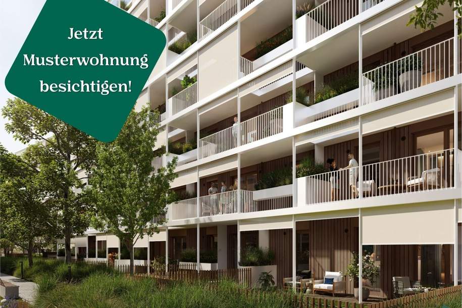 VILLAGE IM DRITTEN | Moderne 2-Zimmer Wohnung mit Balkon in Hofruhelage, Wohnung-kauf, 384.000,€, 1030 Wien 3., Landstraße