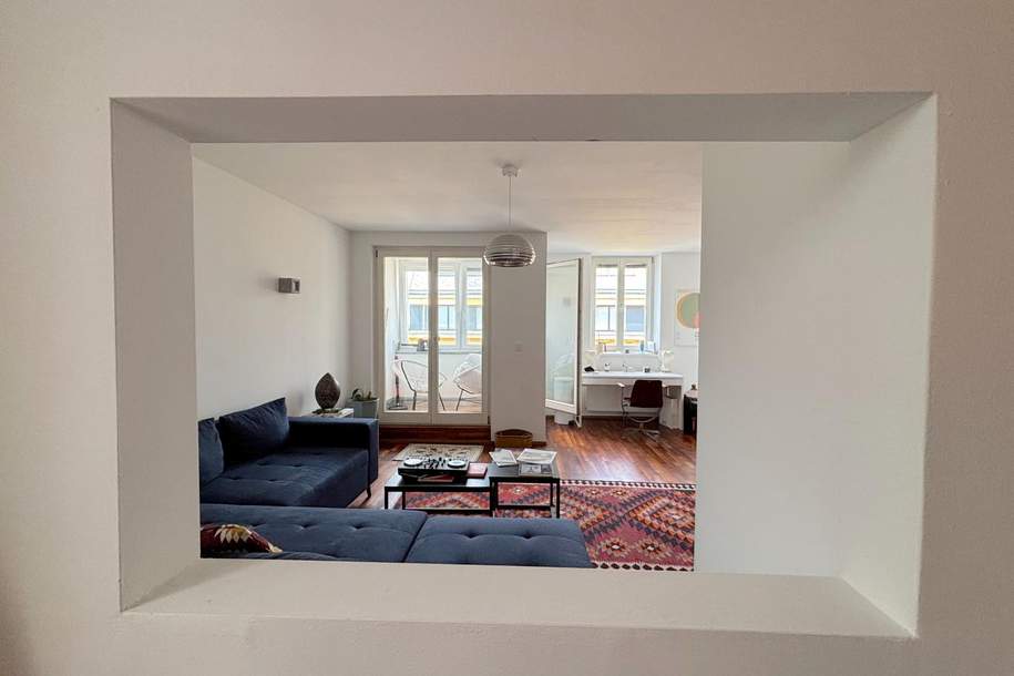 charmante 2-Zimmer-Wohnung mit Loggia im Dachgeschoss, Wohnung-kauf, 385.000,€, 1070 Wien 7., Neubau