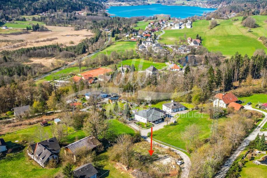 Baugrundstück mit genehmigtem Wohnprojekt in Ruhelage mit Seeblick – Keutschach (Rauth), Grund und Boden-kauf, 199.000,€, 9074 Klagenfurt Land