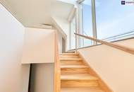 Neubau-Dachgeschoss-Maisonette mit 2 Terrassen, Weitblick, Klimaanlage &amp; Fußbodenheizung