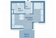 Klein, fein, zentral!!! 1-Zimmer-Wohnung mit Balkon im Herzen von Graz-Jakomini - PROVISIONSFREI