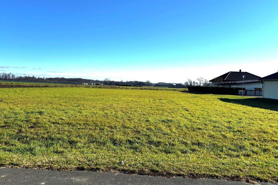 2 Ganztagssonnige, ebene Baugründe am Ende einer Bungalow-Siedlung in Bad Radkersburg-Nähe, Grund und Boden-kauf, 81.280,€, 8490 Südoststeiermark