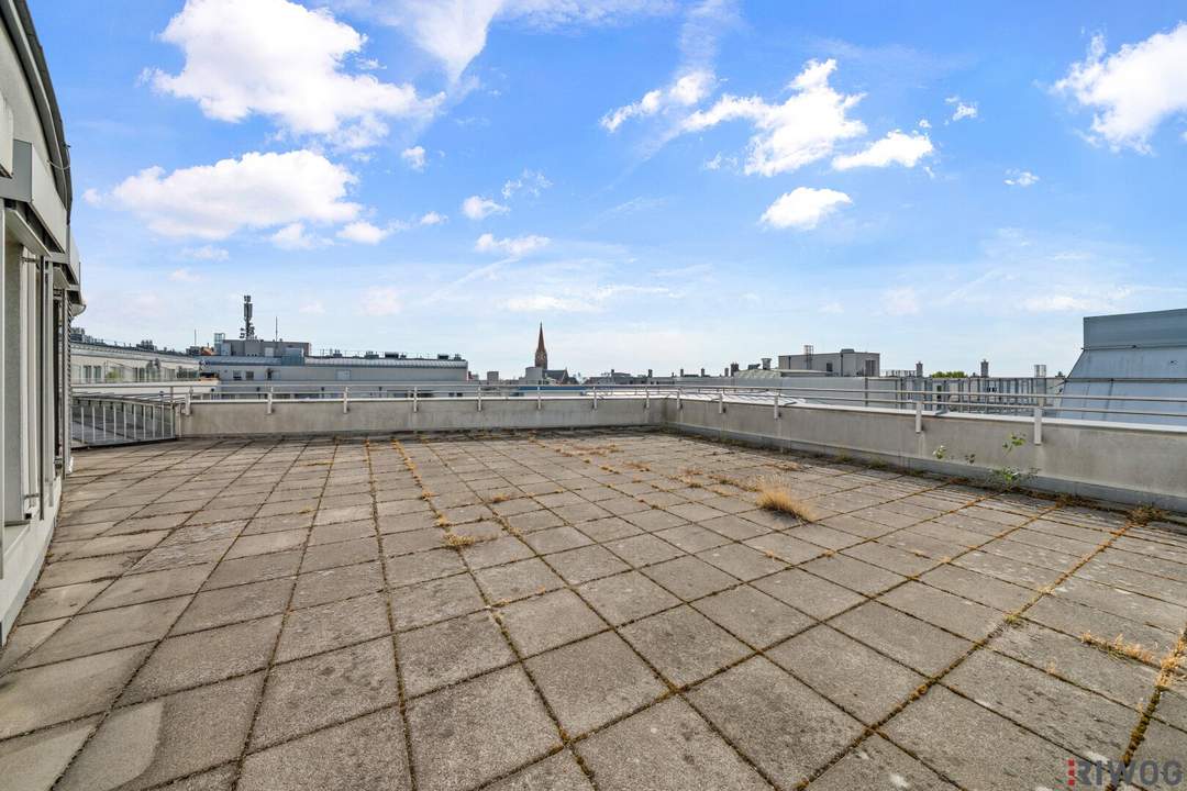 Bürofläche im Meiselmarkt - U3 I rund 190m2 Nutzfläche I Dachgeschoss inkl Dachterrasse I Nähe Hütteldorfer Straße und Johnstraße