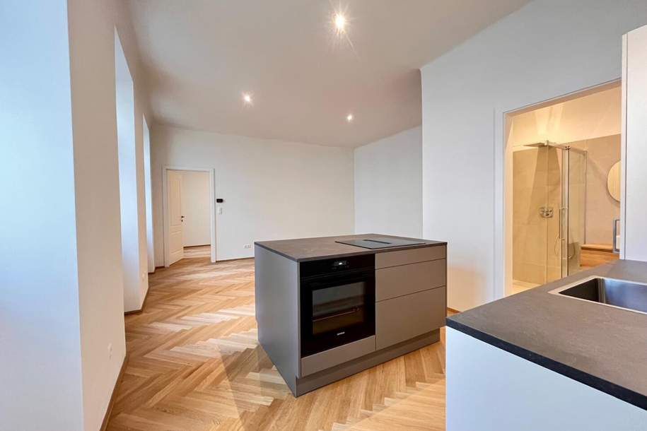 Erstbezug nach Sanierung! Designer-2-Zimmer in Toplage 1020 Wien, Wohnung-kauf, 495.000,€, 1020 Wien 2., Leopoldstadt