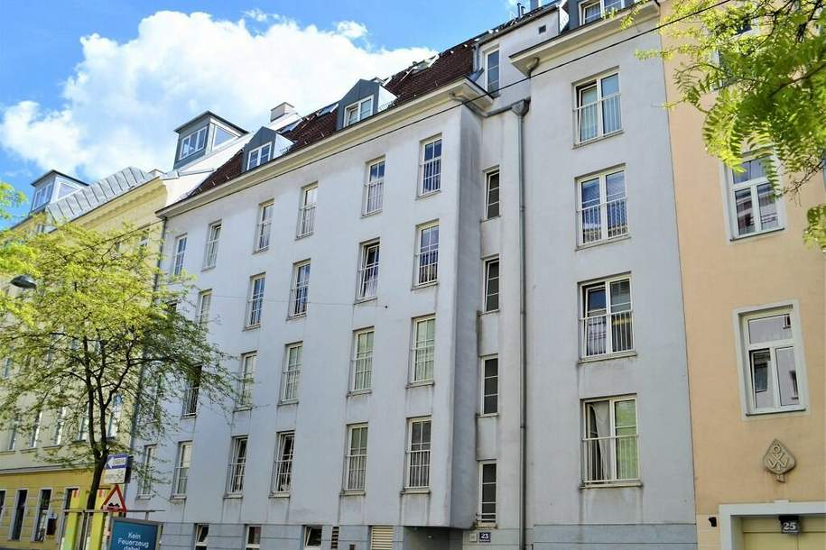 U3-NÄHE, Meiselstraße, gepflegte 21 m2 Neubau, Einzelwohnraum, Kochnische, Duschbad, 1. Liftstock, Wohnung-miete, 549,00,€, 1150 Wien 15., Rudolfsheim-Fünfhaus
