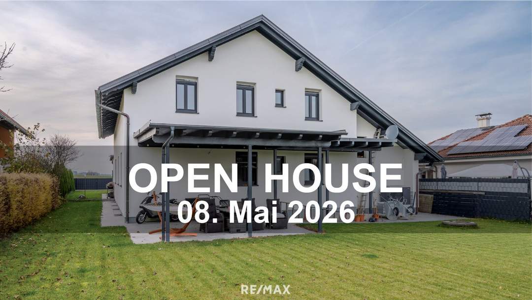 Großzügiges Wohnhaus mit Blick ins Grüne