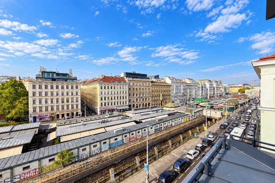NASCHMARKT HIGHLIGHT | Exklusive Maisonette mit Panoramablick I U-Bahn Nähe I Terrasse &amp; Wintergarten I großzügige Wohnküche I hochwertige &amp; moderne Ausstattung, Wohnung-kauf, 1.499.000,€, 1040 Wien 4., Wieden