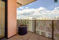 Provisionsfrei: Apartment beim Grünareal „Freie Mitte“ - Teilmöbliert, Deckenkühlung, Panoramabalkon, Gym!