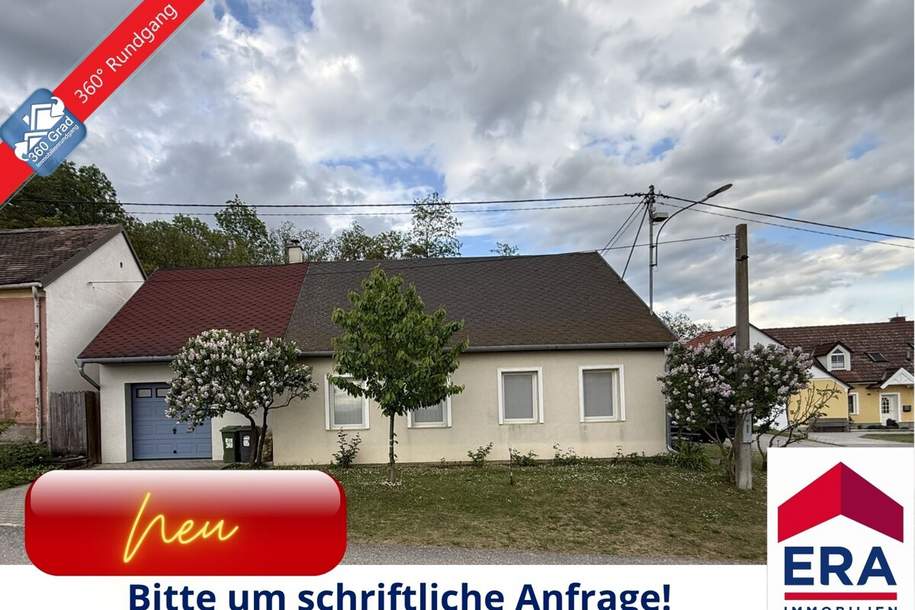 Modernisiertes Einfamilienhaus mit Innenhof, Garage und herrlichem Fernblick in 2164 Neuruppersdorf, Haus-kauf, 137.000,€, 2164 Mistelbach