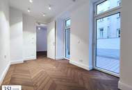 Attraktive 2-Zimmer-Stilaltbauwohnung mit eigenem Garten und Terrasse