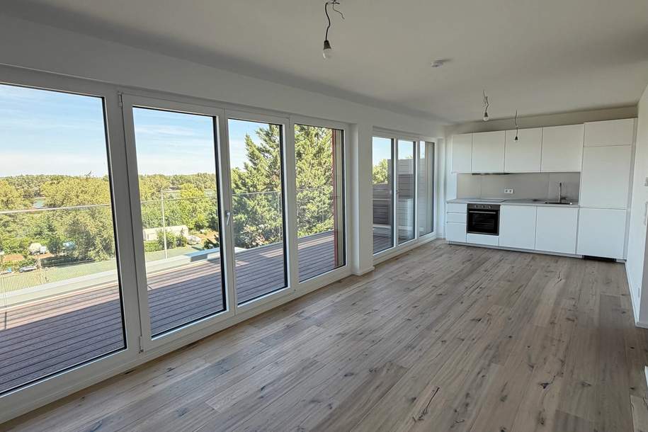 Traumhafter Donau-Blick – Moderne 2-Zimmer-Wohnung mit großer Terrasse (Provisionsfrei), Wohnung-miete, 1.569,22,€, 1190 Wien 19., Döbling