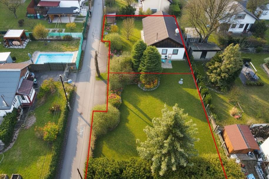 Mühlwasser, Lobau, Donauinsel | Grundstück I Wohnen in RUHELAGE beim Wasser, Grund und Boden-kauf, 429.000,€, 1220 Wien 22., Donaustadt