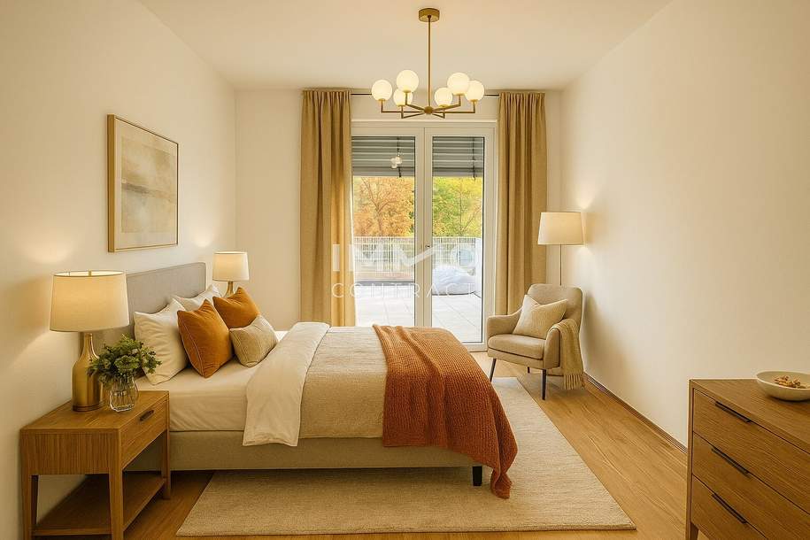 4 Zimmer Gartenwohnung+2 Bäder - ERSTBEZUG 3 bedroom apartment+garden = DAS LAURENZ =, Wohnung-kauf, 1.858,€, 1110 Wien 22., Donaustadt