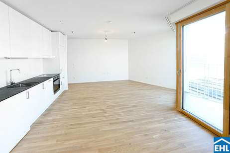 Sonnwendviertel: 1 Zimmer-Wohnung mit Balkon im 4. OG – Fitnessraum, Co-Working & Rooftop-Terrasse inklusive!, Wohnung-miete, 880,00,€, 1100 Wien 10., Favoriten
