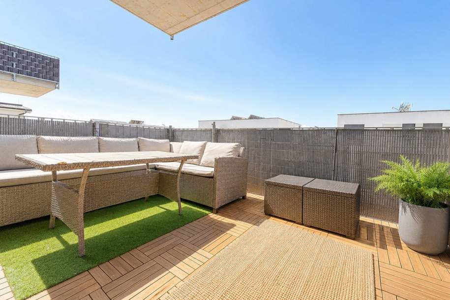 Nähe Bahnhof Strasshof I Balkon, Stellplatz und separate Küche I Vermietet (Mai 2029) I Ruhelage I zwischen Gänserndorf und Deutsch Wagram, Wohnung-kauf, 339.000,€, 2231 Gänserndorf