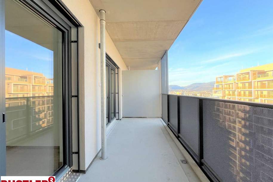 Exklusive 2-Zimmer-Wohnung im 14. OG mit Balkon &amp; Panoramablick, Wohnung-miete, 821,93,€, 8020 Graz(Stadt)