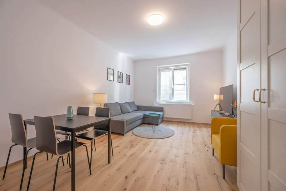 ++10min to the first district++ Short-term apartment in one of the best locations in vienna, up to 6 months, fully furnished! rent all in!, Wohnung-miete, 999,00,€, 1020 Wien 2., Leopoldstadt