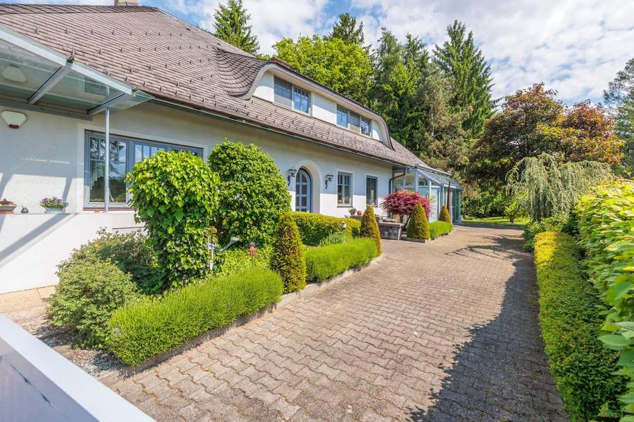 Einzigartige Liegenschaft mit Kachelofen, Wintergarten und parkähnlichen Grundstück in Toplage, Haus-kauf, 850.000,€, 9020 Klagenfurt(Stadt)