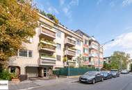 Architektenwohnung in Gersthof – 3 Zimmer im 1. Stock mit eigenem Garten, Terrasse und Loggia, Lift, offener Kamin, hochwertigster Ausstattung