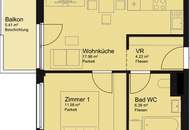 KOMPAKTE SONNIGE WOHNUNG MIT WEST-BALKON - SUPER ANBINDUNG