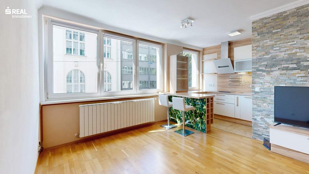 Lichtdurchflutete 2-Zimmer-Wohnung mit Blick auf den Währinger Park – hochwertig saniert & mit Designerküche