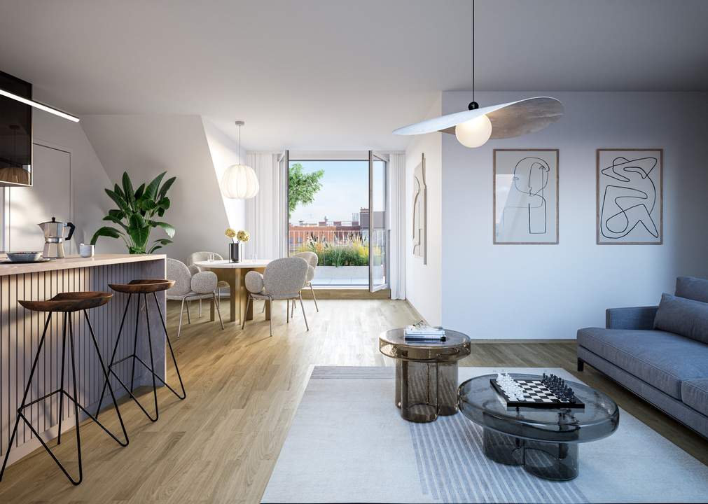 Balkon und Terrasse! 2-Zimmer-Wohnung an der Alten Donau | optimaler Grundriss | PROVISIONSFREI