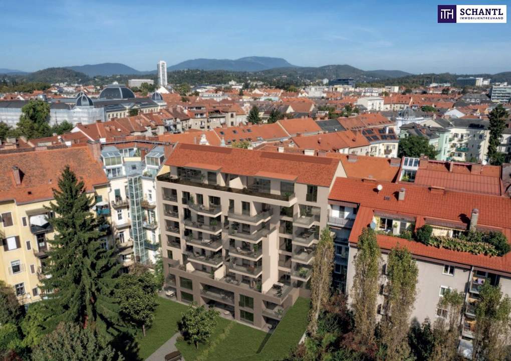 NEUBAU IM HERZ-JESU-VIERTEL: Wunderschöne 2-Zimmer-Stadtwohnung in Graz-St. Leonhard - PROVISIONSFREI!
