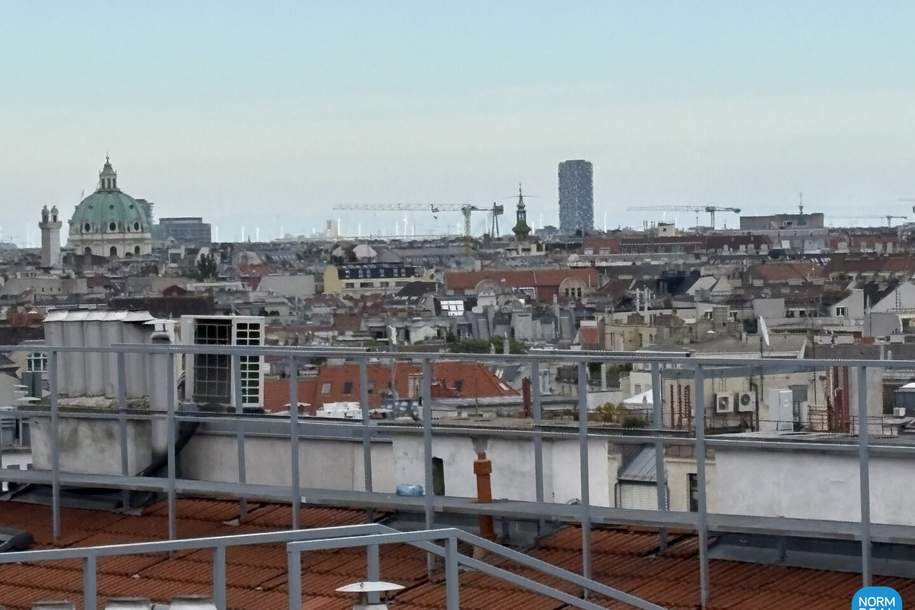 Luxuriöse Dachmaisonette mit Terrassen und Wienblick, Wohnung-kauf, 1.880.000,€, 1060 Wien 6., Mariahilf