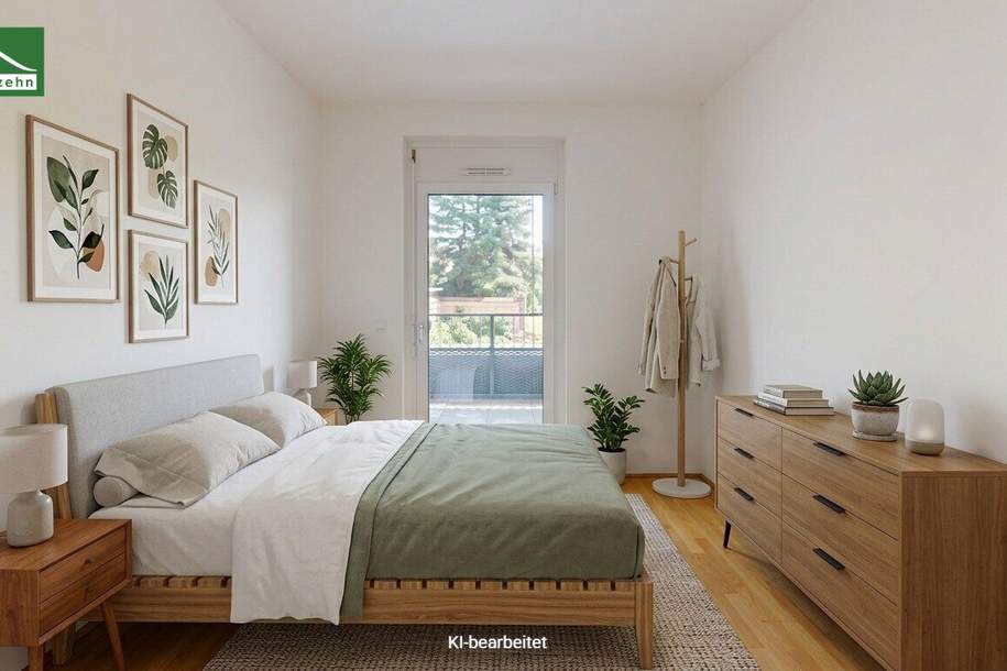 Urbaner Wohntraum in Zentrumsnähe - Kompakte 2-Zimmer-Wohnung mit gemütlicher Außenfläche!, Wohnung-miete, 629,00,€, 8020 Graz(Stadt)