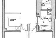 UNBEFRISTET, ROLLINGERGASSE, sonnige 75 m2 Neubau, 2 Zimmer, Wohnküche, Wannenbad, Parketten, WG-geeignet