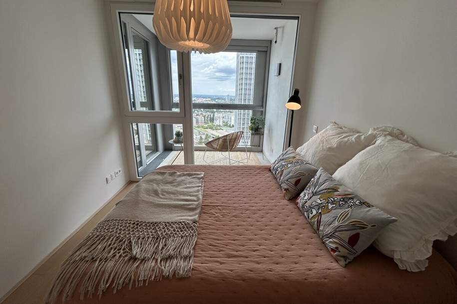 31. Stock: Erstbezug - Von Der Sonne geküsst! Provisionsfrei! U1 vor der Türe - Donauzentrum, Wohnung-kauf, 475.000,€, 1220 Wien 22., Donaustadt
