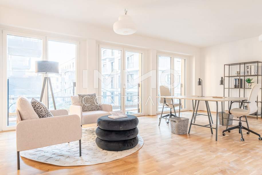 Repräsentatives Büro + kleiner Wohnung mit Balkon in super Lage! Provisionsfrei, Wohnung-miete, 1.409,99,€, 1100 Wien 10., Favoriten