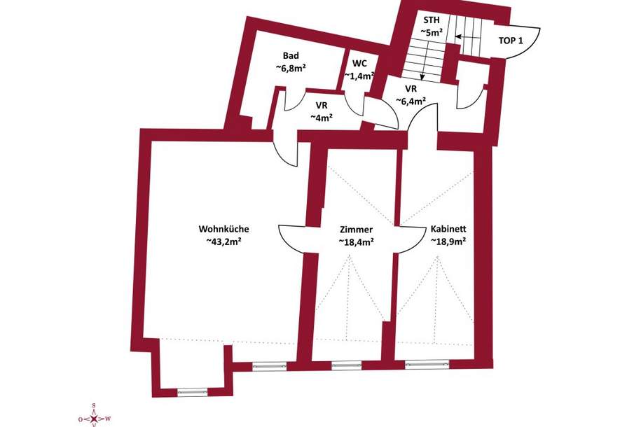 Wiener Geschichte neu komponiert | VICUS NUCUM | Nähe Kahlenberg, Cobenzl & Beethovengang | ERSTBEZUG, Wohnung-kauf, 649.000,€, 1190 Wien 19., Döbling