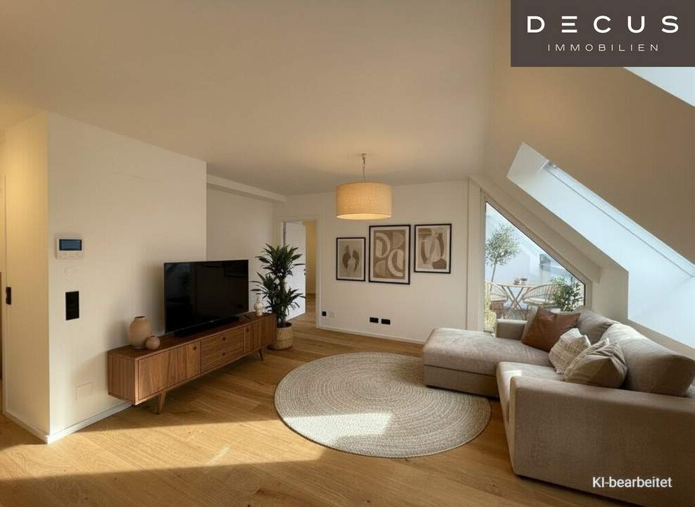 Stilvolle 2-Zimmer-Dachgeschosswohnung mit Terrasse &amp; elegantem Privatbereich