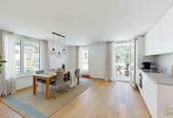 4-Zimmer-Dachgeschosswohnung mit großer Terrasse und Blick Richtung Weinhänge