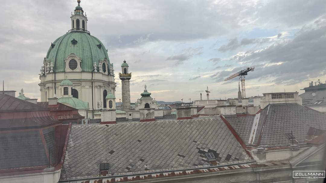 Exklusives Dachgeschossbüro nahe dem Wiener Schwarzenbergplatz – Stil trifft Lage. | ZELLMANN IMMOBILIEN