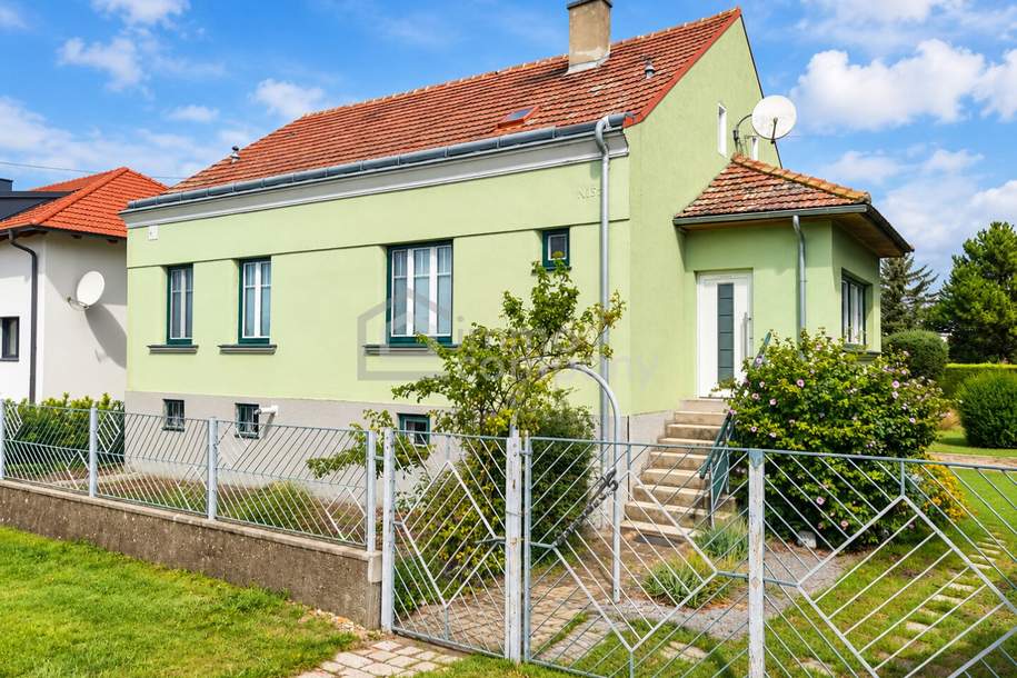 Nahe Hainburg & Bratislava – Haus mit großem Garten auf 1.041 m² & Ausbaureserve, Haus-kauf, 379.000,€, 2292 Gänserndorf