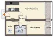 Wohnen mit Gebirgsblick! Kl. 3-Zimmer-Wohnung