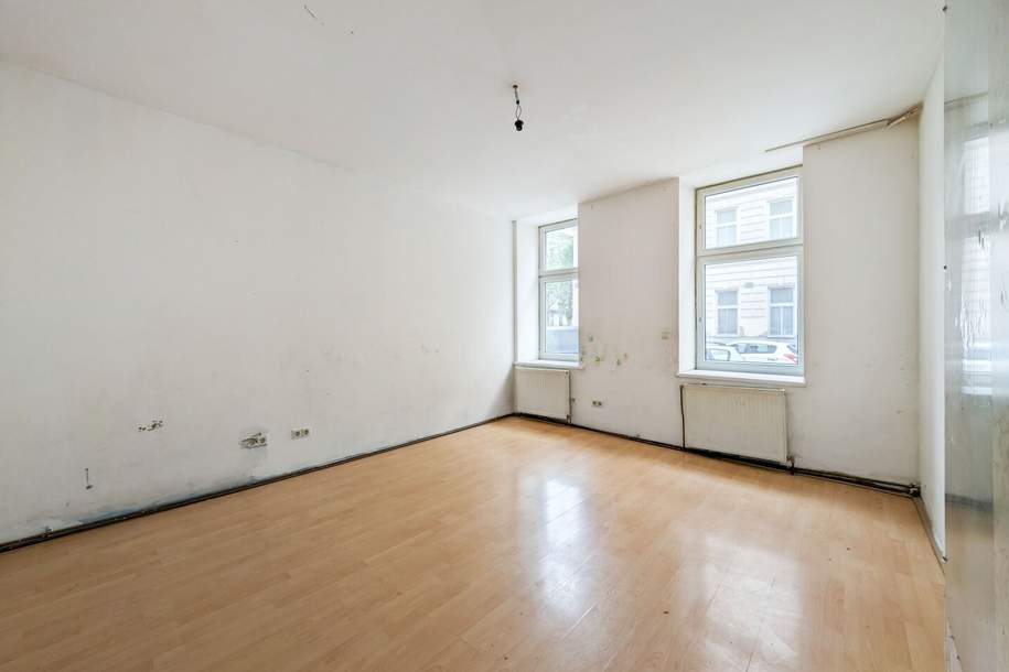 ++Q16++ 3-Zimmer Altbauwohnung mit viel Potenzial im Erdgeschoss, Wohnung-kauf, 29.900,€, 1100 Wien 10., Favoriten