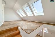 Elevate 1090 – Erstbezug: Luxus Dachgeschoss - Maisonette Wohnung (klimatisiert) mit Balkon und Terrasse nahe U6 Alser Straße, AKH!
